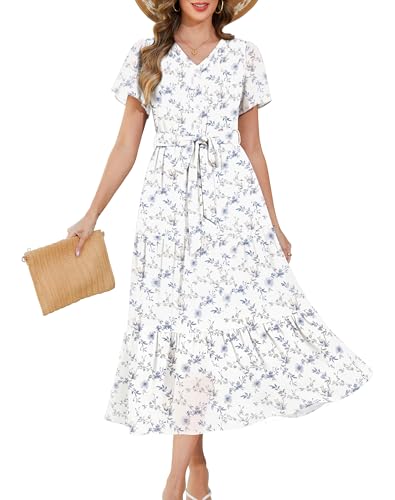 Floral Chiffon Church Maxi