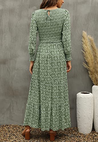 Smocked Floral Maxi