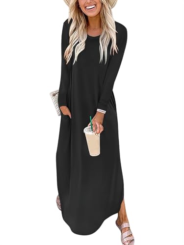 Long Sleeve Pockets Maxi