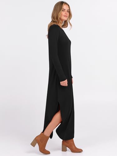 Long Sleeve Pockets Maxi