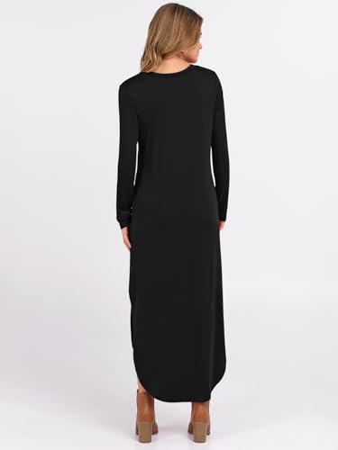 Long Sleeve Pockets Maxi