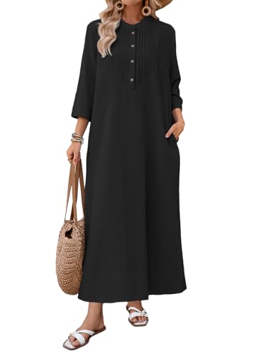 Long Sleeve Cotton Maxi