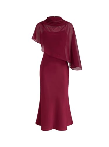 Satin High Neck Evening Maxi