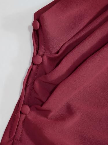 Satin High Neck Evening Maxi