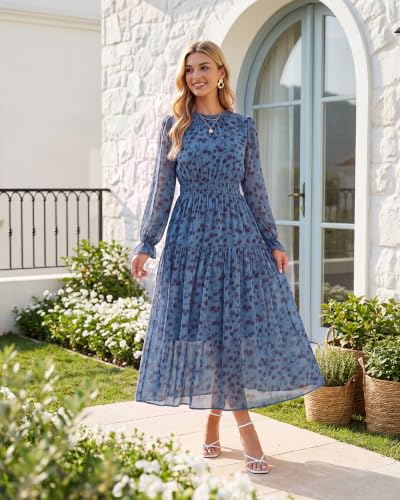 Long Sleeve Floral Maxi