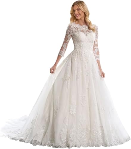 Long Sleeve Lace Wedding Dress