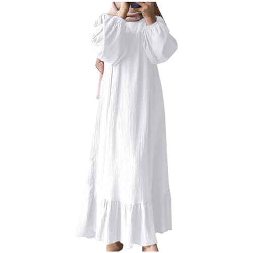 Long Sleeve White Maxi