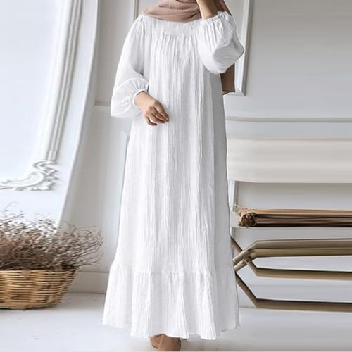 Long Sleeve White Maxi