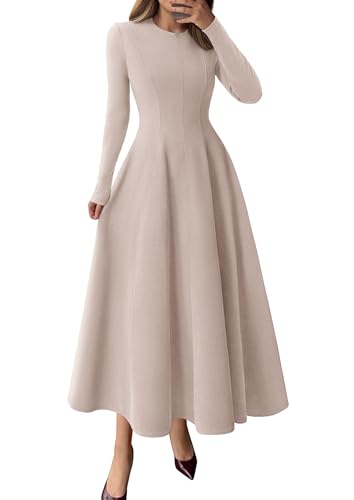 Long Sleeve A-Line Midi