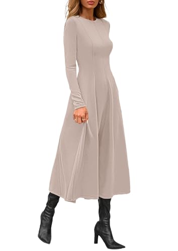 Long Sleeve A-Line Midi