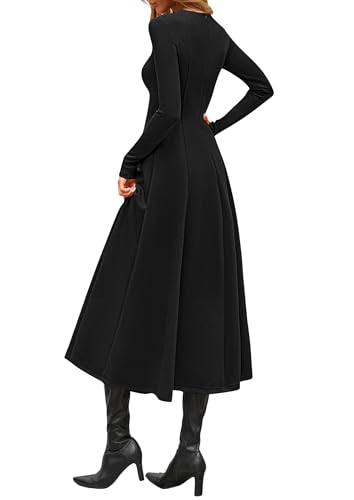 Long Sleeve A-Line Midi