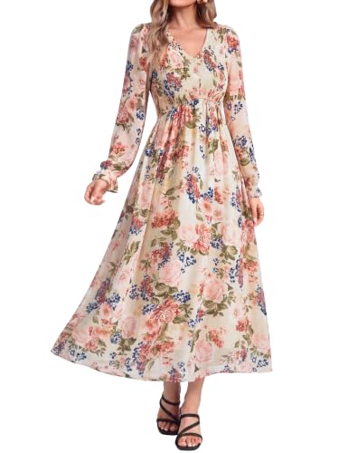 Long Sleeve Floral Maxi Shirt