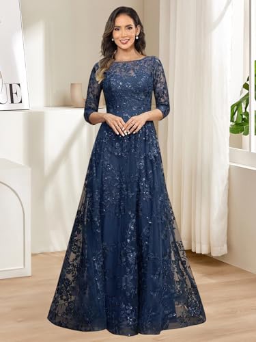 Long Sleeve Evening Gown