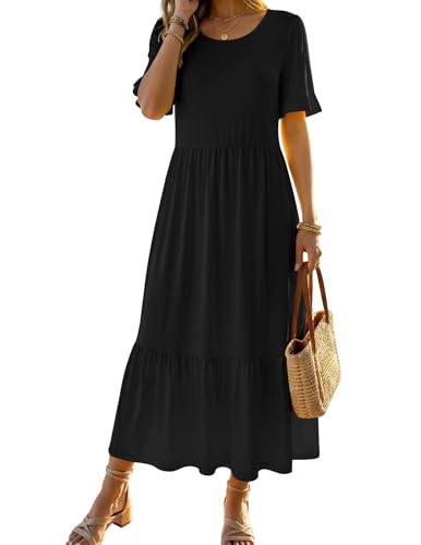 Crew Neck Cotton Midi