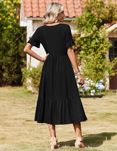 Crew Neck Cotton Midi