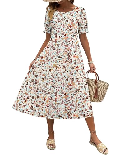 Floral A-Line Church Midi